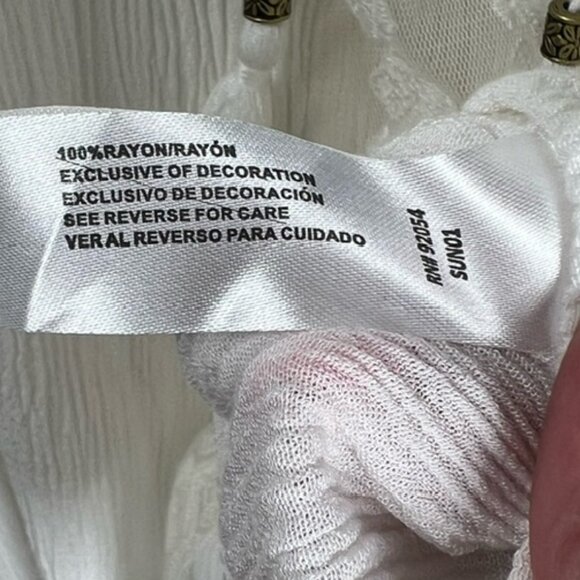 Carolyn Taylor Women’s Lace-detailed Blouse, 3/4 Bell Sleeves Plus Size 3X - Picture 7 of 7